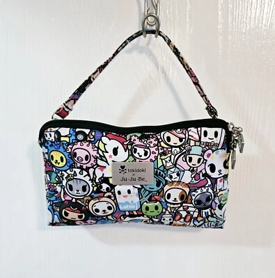 Tokidoki Ju Be Quick Zipper Clutch Wristlet Maquiagem Bolsa Pequena Kawaii Excelente Estado Usado Rara - Imagem 1 de 4