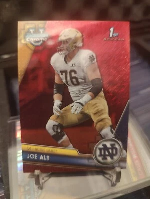 Joe Alt Red Shimmer /5 2023 Bowman Chrome U University - Image 1 of 2