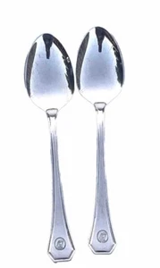 1970's WMF Hotel Holland American Cruiseline Silverplate Teaspoons Set of 2 - Picture 1 of 10