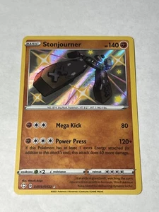 Pokémon TCG Stonjourner Shining Fates SV075/SV122 Holo Shiny Holo Rare NM - Picture 1 of 2