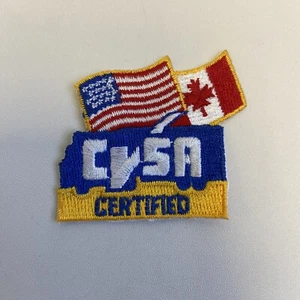 CVSA Certified Commercial Vehicle Safety Alliance Fabric Patch USA/Canada Flag  - Picture 1 of 4