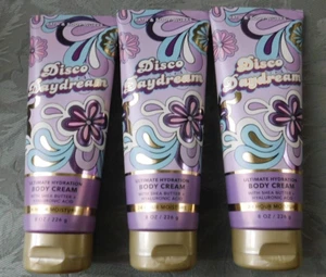 Bath & Body Works LOT 3 Disco Daydream Body Cream 8 oz 3pk Vanilla Coconut Cali - Picture 1 of 2
