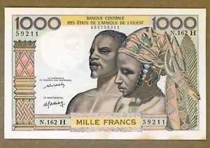 WEST AFRICAN STATES ~ 1965 ~ 20 FRANCS NOTE ~ CH CU - Picture 1 of 2