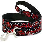 BOUCLE DOWN DOG LEASH - SPIDER-MAN/3-POSES/SPIDER WEB SKETCH 1" Large 4'