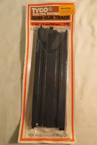 PR NOS TYCO ELECTRIC RACING QUIK-CLIK TRACK 9" ADATTATORE DRITTO #6712 VECCHIO A NUOVO - Foto 1 di 2