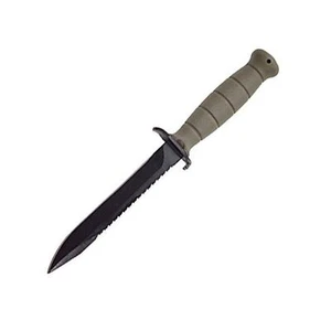 Cuchillo de Campo Glock KD039179 6.5" Hoja Fija Sierra Trasera Plana Tierra Oscura Polímero - Imagen 1 de 4