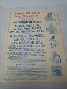 PROGRAMS 98's LUCHA LIBRE,  LA FIERA 🆚 ULTIMO GUERRER  MEXICO MEXICAN WRESTLING - Picture 1 of 9