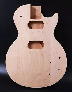 Unfinished Electric Guitar Body Mahogany Maple CAP LP Style L14T BOLT ON - Picture 1 of 6