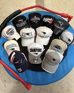 New England Patriots Championship Hat Collection!!! All Never Worn! Please Read - Picture 1 of 1