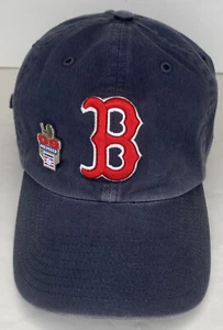 Sombrero de los Medias Rojas de Boston gorra correa trasera gemelos azul empresa con prendedor del Salón de la Fama - Imagen 1 de 13