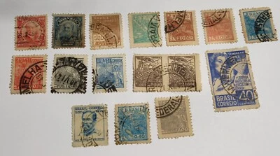 16 timbres du BRÉSIL oblitérés - Photo 1/4