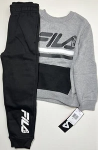 FILA Little boys 2 pcs jogger set size 4, Black and Grey color - Picture 1 of 5