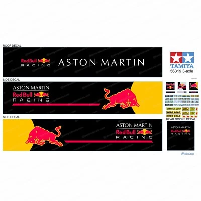 Aston Martin Racing Tamiya 14th 1/14 56302 56319 Trailer Decals Stickers Energy - Image 1 of 3