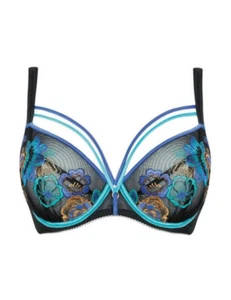 Reggiseno Curvy Kate Scantilly Encounter Tuffo 34FF Nero Pavone ST4811 con ferretto - Foto 1 di 4