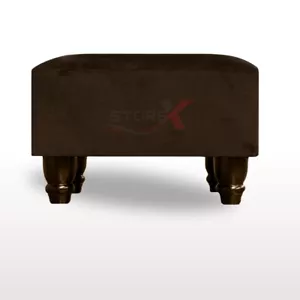 Nuevo reposapiés otomano moderno asiento rectangular asiento reposapiés asiento acolchado (negro) - Imagen 1 de 2