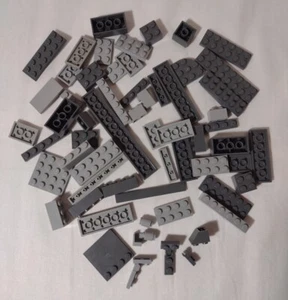Lego Lot graue Steine 55+ verschiedene Größen Formen Stck. Stücke - Bild 1 von 2