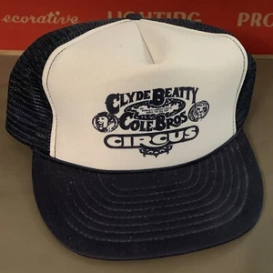 Vintage Clyde Beatty Cole Bros Circus Snapback Hat 80s - Picture 1 of 4