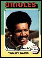 1975 TOPPS TOMMY DAVIS BALTIMORE ORIOLES #564