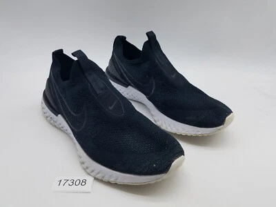 Nike Epic Phantom React Flyknit Men's Size 10.5 Running Shoes Black - Image 1 of 4