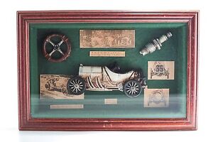 Mercedes 1908 French Grand Prix Christian Lautenschlager Shadow Box Collectors
