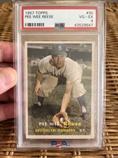 1957 Topps Pee Wee Reese PSA 4
