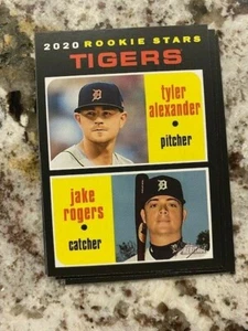 2020 TOPPS HERITAGE ROOKIE STARS CARD TYLER ALEXANDER JAKE ROGERS #39 - Picture 1 of 1