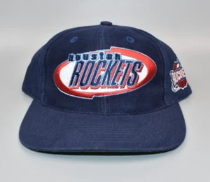 Houston Rockets Russell Athletic Reflective Logo Vintage Snapback Cap Hat - Picture 1 of 6