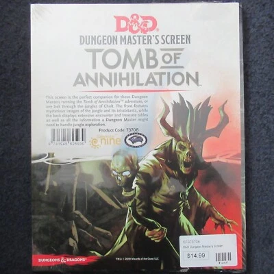 Tomb of Annihilation D&D DM's Dungeon Master's Screen Dragons gioco di ruolo - Immagine 1 di 4