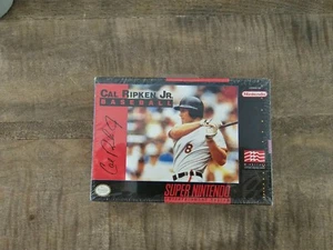 Sealed new cal ripken jr baseball snes super nintendo not nes or snes mindscape - Picture 1 of 7