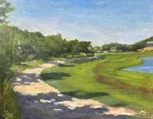 Marsh Scene On Cape Cod  Original Oil Painting - Picture 1 of 1