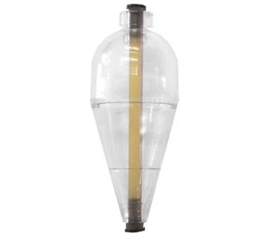 Rainbow Plastics A-Just-A Bubble Clear Fishing Torpedo Float Bobber 1/4 Oz NEW - Picture 1 of 5