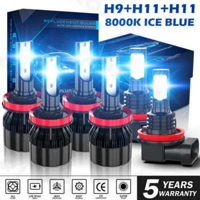 Para Nissan Altima 2007-2018 Faros LED Alta baja+Bombillas de luz antiniebla Foto 1 de 4