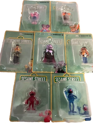 Sesame Street Lot of 7 Medicom UDF Elmo Bert Ernie Grover Count Oscar Abby New - Image 1 of 4