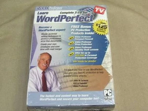 Video Professor Learn Word Perfect NOS Still Sealed from 2006 3 CD Set - Picture 1 of 1