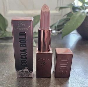 Too Faced MILKSHAKE Cocoa Bold Em Power Cream Lipstick Full Size .11 oz NIB! - Picture 1 of 3