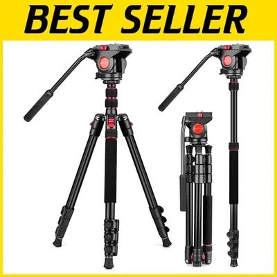 Durable 72" Aluminum Tripod with Carry Bag - Ideal for Photography & Video - Image 1 of 4