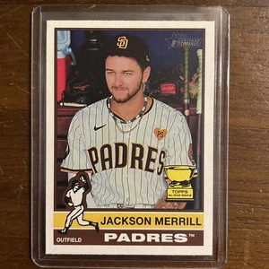 2025 Topps Heritage -Jackson Merrill #422 Gold Cup Padres - Picture 1 of 6