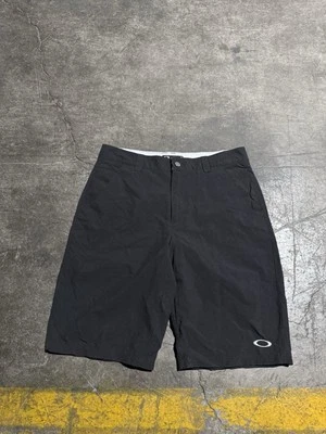 Pantalones Cortos Oakley Para Hombre Talla 32 Negro Rendimiento Chino Golf Mezcla de Nailon Foto 1 de 4
