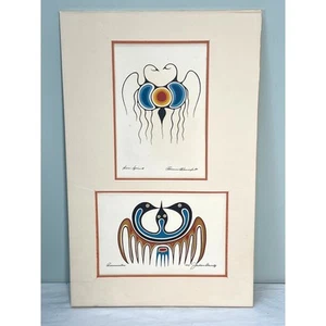 Vintage Clemence Wescoupe Jackson Beardy Serigraphs Loon Spirit Communication - Picture 1 of 10