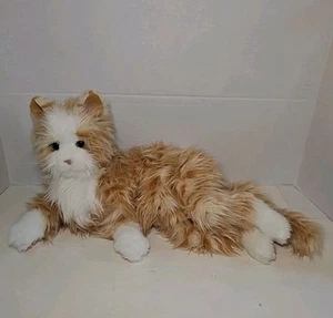 Orange Tabby Cat Companion Pet Joy For All Realistic Animatronic Ageless VG Cond - Picture 1 of 3