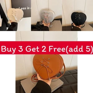 Stylish Heart-shaped Pu Handbag Trendy Cute Bow Single Shoulder Bag - Picture 1 of 12