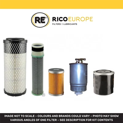 Kit Servicio de Filtro Para Kubota KX61-3 Mini Digger Aire Aceite Combustible - Imagen 1 de 2