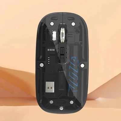 Transparent 2.4G Wireless Mouse Dual Mode Rechargeable Mouse  PC - Image 1 of 4