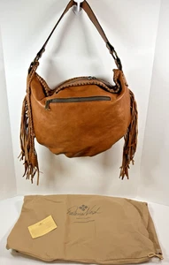 Patricia Nash Vincenzo italienische Leder Handtasche Boho Schultertasche Fransen mit Coverbag - Bild 1 von 23