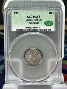 1956 10c CAC MS66 original mint set Writer brick - Picture 1 of 2