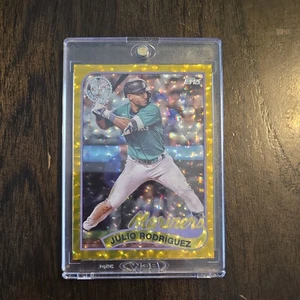 2024 Topps Series 2 1989 Topps Mega Box Julio Rodriguez Gold Foil /50 - Picture 1 of 3