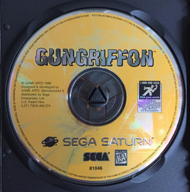 GUNGRIFFON Sega Saturn GAME DISC ONLY Mech Shooter GUN GRIFFON Tested WORKING