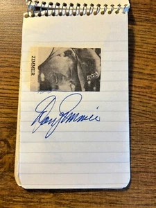 Don Zimmer Autogramm 3 x 4,5 Notizbuch Papier - Bild 1 von 1