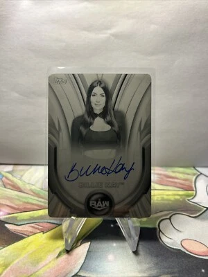 Billie Kay 1 of 1 Printing Plate On Card Auto Topps WWE 2020 Women's Division - Image 1 of 4
