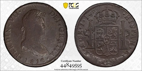 1816 Mo JJ PCGS VF | MEXICO - Silver Eight Reales - Fernando VII 8R Coin #35646A Cover